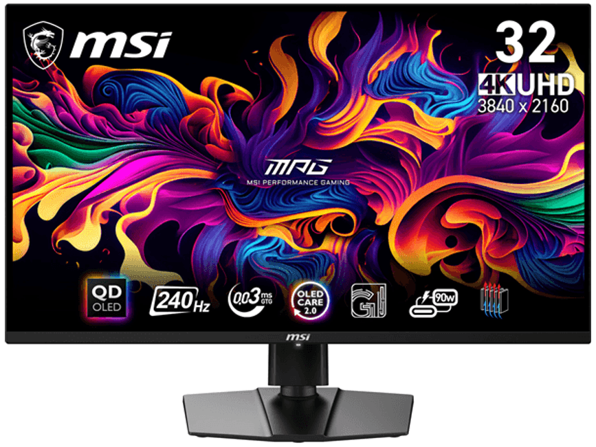 Monitor Gaming MPG 321URX QD - OLED 31,5 4K Ultra HD (Preto) - MSI