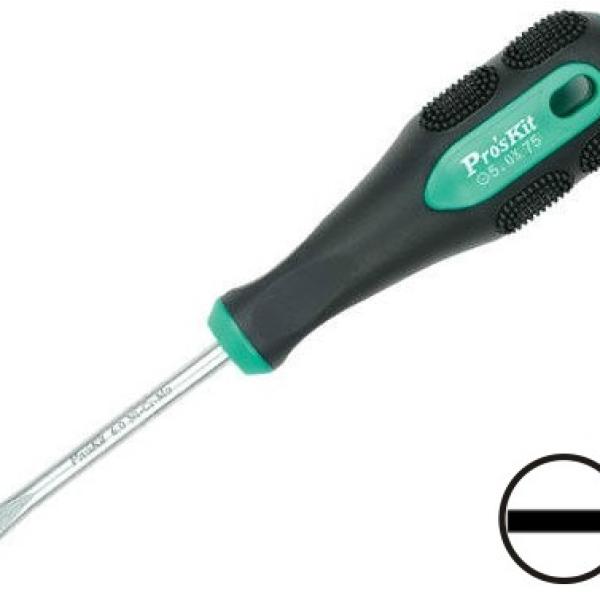 Chave Fenda Profissional 5x75mm (184mm) - Proskit