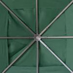 Toldo de Substituição de 3x3m para Pérgola de Jardim com 8 Orifícios de Drenagem e Ventilação Verde