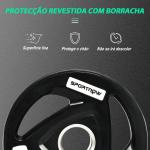 Conjunto de 2 Discos de Pesos Olimpicos 5kg Ferro Fundido Placas de Peso com Orifício de 5cm Ø24x3,5 cm Preto