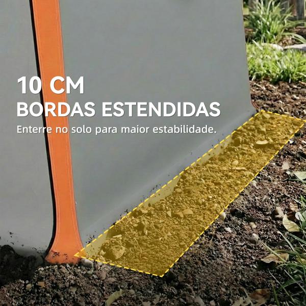 Tenda Garagem Portátil 2,4x1,8 m para Carro Impermeável com Porta Zipada e Enrolável, Janelas UPF30+ Cinzento Claro