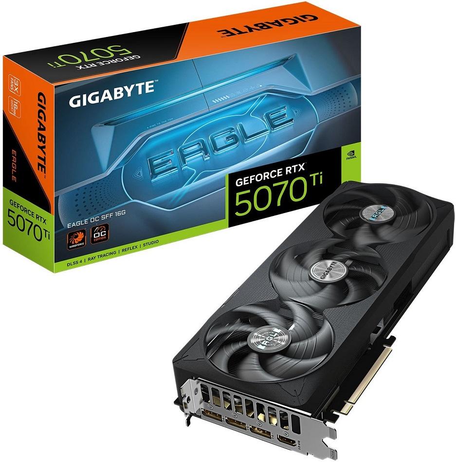 Placa Gráfica GeForce RTX 5070 Ti Eagle OC SFF 16GB GDDR7 DLSS4 - GIGABYTE