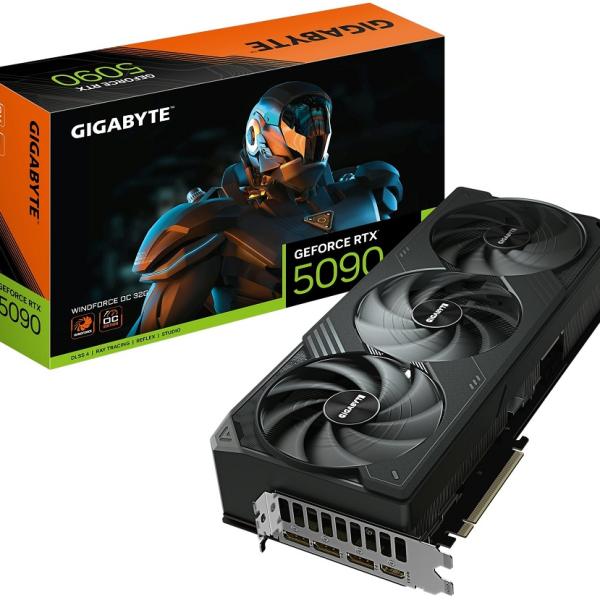 Placa Gráfica GeForce RTX 5090 Windforce OC 32GB GDDR7 DLSS4 - GIGABYTE