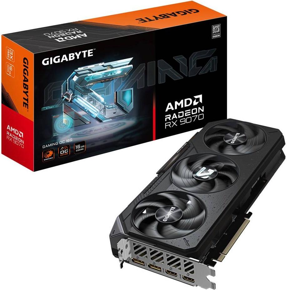 Placa Gráfica AMD RX 9070 RDNA 4 Gaming OC 16GB GDDR6 - GIGABYTE