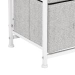 Cómoda Organizador com 4 Gavetas de tecido para sala de estar quarto 45x30x92cm