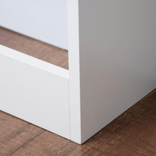 Cobertura de Radiador Branca 90x18x84 cm Cobertura de Radiador de MDF Desenho Modern para Sala de Estar Dormitório Branco
