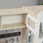 conjunto de brinquedo de cozinha para crianças acima de 3 anos inclui acessorios 74x30x81cm Branco