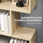 Estante para Livros Moderna Estante com 6 Prateleiras para Sala de Jantar Sala de Estar Estúdio 80x23x192 cm Madeira