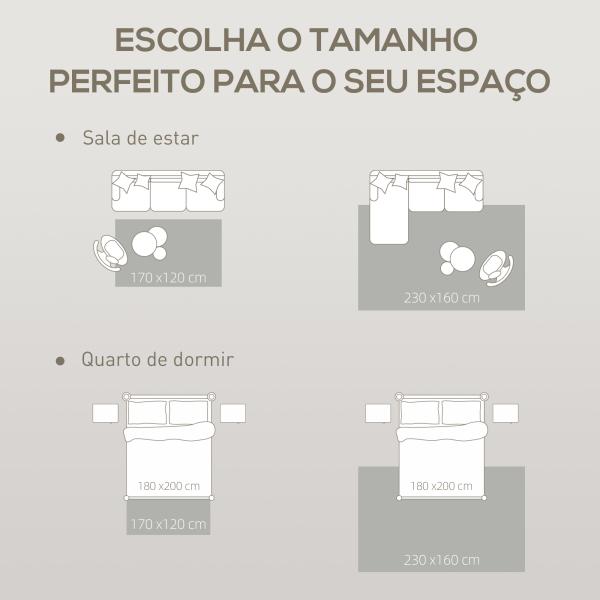 Tapete Sala de Estar 170x120 cm Tapete Lavável na Máquina de Lavar Pelo Curto Estilo Moderno Creme e Marrom Claro