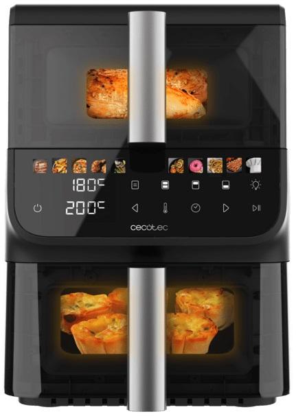 Fritadeira Air Fryer Cecofry DuoLevel 10000 DuoSize Window 10L 2500W (Preto) - CECOTEC
