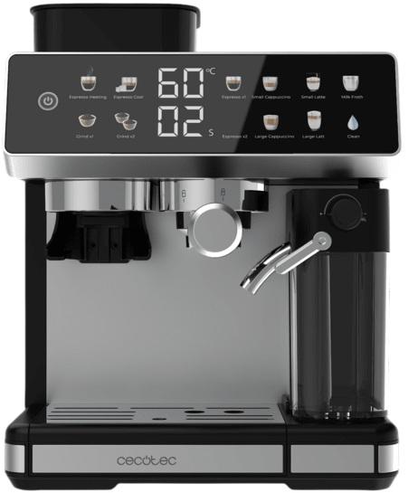 Máquina de Café Power Espresso 20 Barista Grind & Latte 2,6L 1350W - CECOTEC