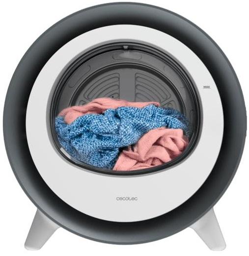 Máquina de Secar Roupa Bolero DressCode Dry 3500V Silver 3Kg (Branco/Prateado) - CECOTEC