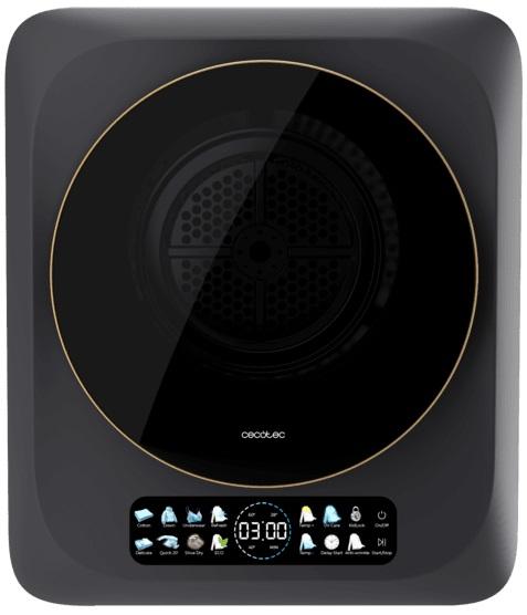 Máquina de Secar Roupa Compacta Bolero DressCode Dry 3400V 3Kg (Preto) - CECOTEC