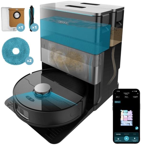 Aspirador Robot Conga X70 15000Pa (Preto) - CECOTEC