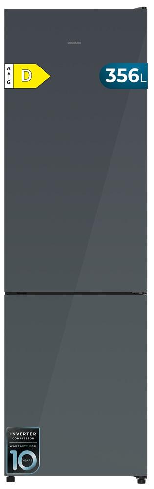 Frigorífico Combinado Bolero CoolMarket Combi 356i 356L No Frost (Grey Glass) - CECOTEC