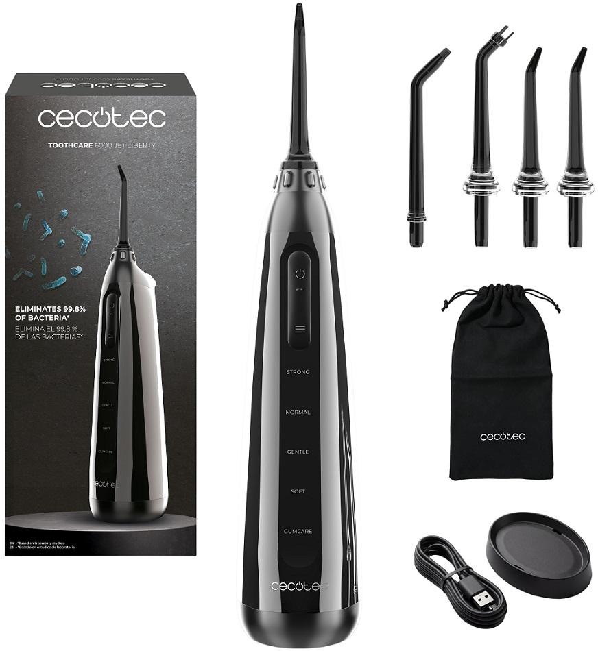 Irrigador Oral ToothCare 6000 Jet Liberty (Preto) - CECOTEC