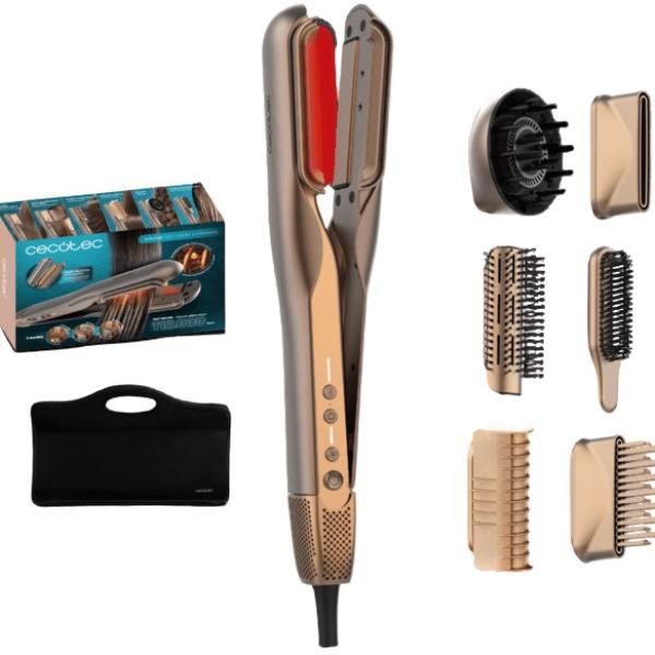 Alisador de Cabelo AirLisse 6 - EM - 1 iTwerk Champagne (Dourado) - CECOTEC