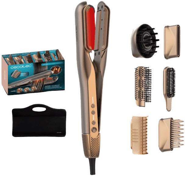 Alisador de Cabelo AirLisse 6 - EM - 1 iTwerk Champagne (Dourado) - CECOTEC