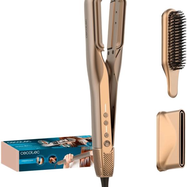 Alisador de Cabelo AirLisse 2 - EM - 1 ForceDry Duo (Dourado) - CECOTEC