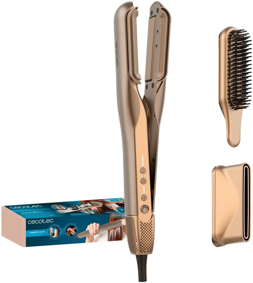Alisador de Cabelo AirLisse 2 - EM - 1 ForceDry Duo (Dourado) - CECOTEC
