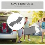 Conjunto 2 Espreguiçadeiras Ergonômicas Dobráveis em Forma de S com Estrutura de Alumínio Textilene para Piscina Pátio Jardim e Varanda 165x61x63cm Cinza