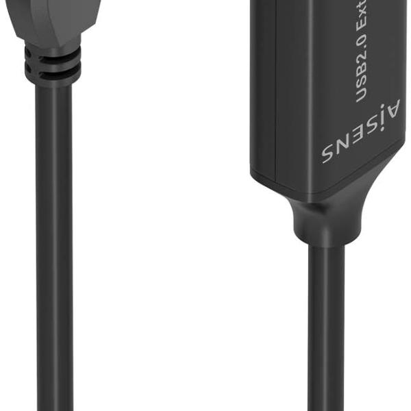 Cabo Extensão Amplificado USB3.2 Preto (15mts) - AISENS