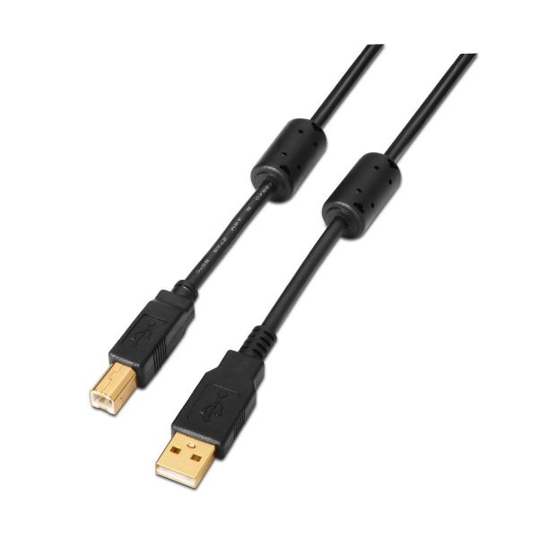 Cabo USB A Macho - USB B Macho 2.0 (3 mts) - AISENS