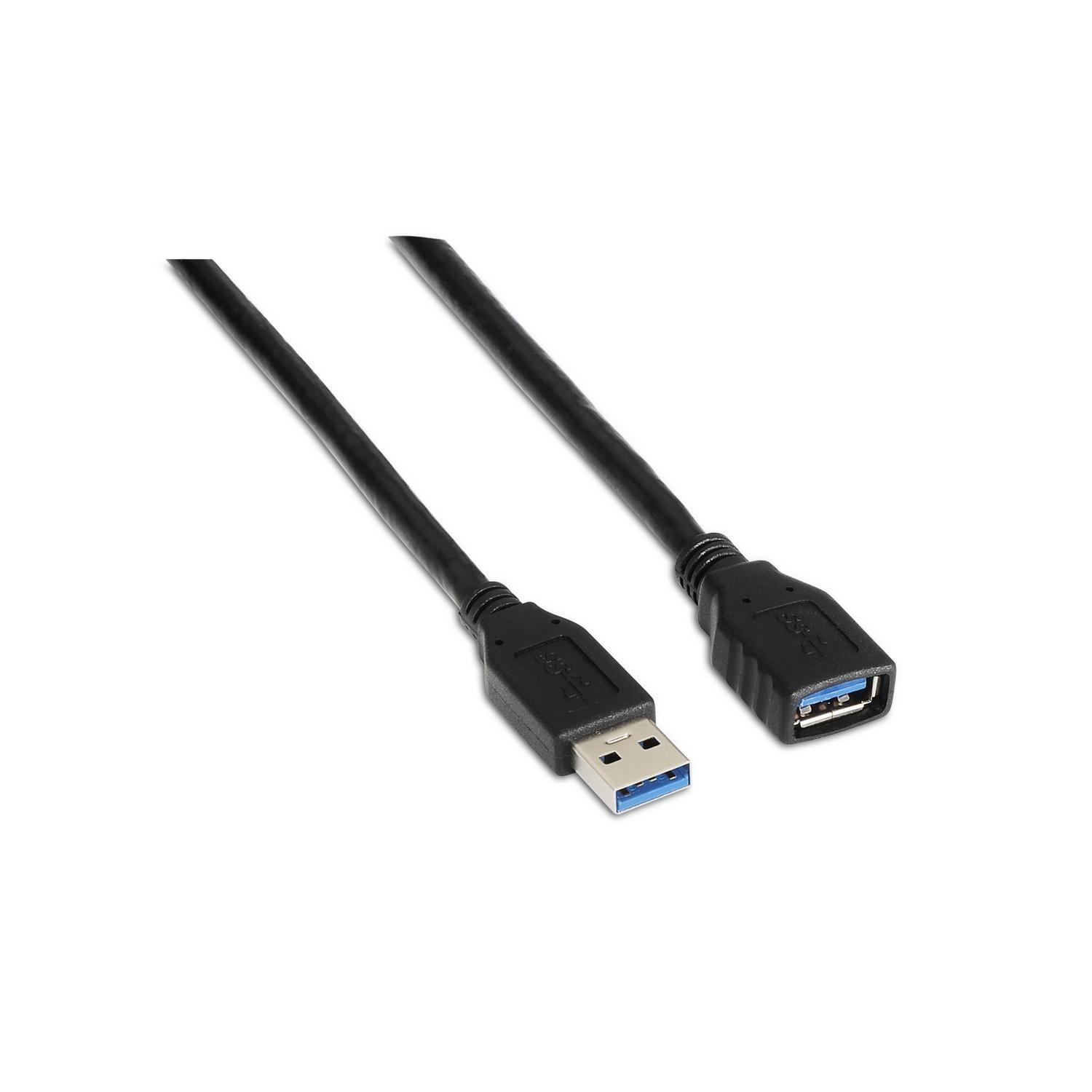 Cabo USB 3.0 A Macho - USB 3.0 A Fêmea (1 metro) - AISENS