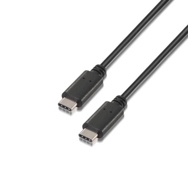 Cabo USB C Macho - USB C Macho 2.0 (1 metro) - AISENS