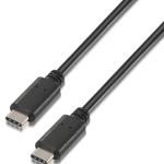Cabo USB C Macho - USB C Macho 2.0 (2 mts) - AISENS