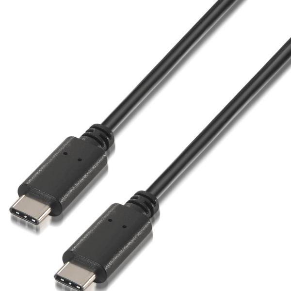 Cabo USB C Macho - USB C Macho 2.0 (2 mts) - AISENS