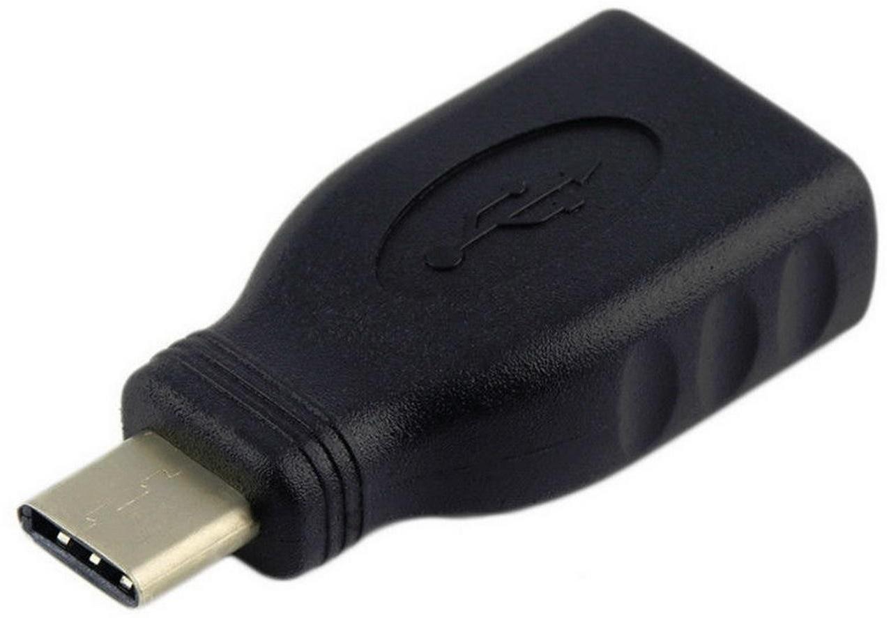 Adaptador USB C Macho - USB A 3.1 Femea (Preto) - AISENS