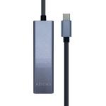 Hub USB - C - (3x USB 3.2 + 1 RJ - 45) Cinzento - AISENS