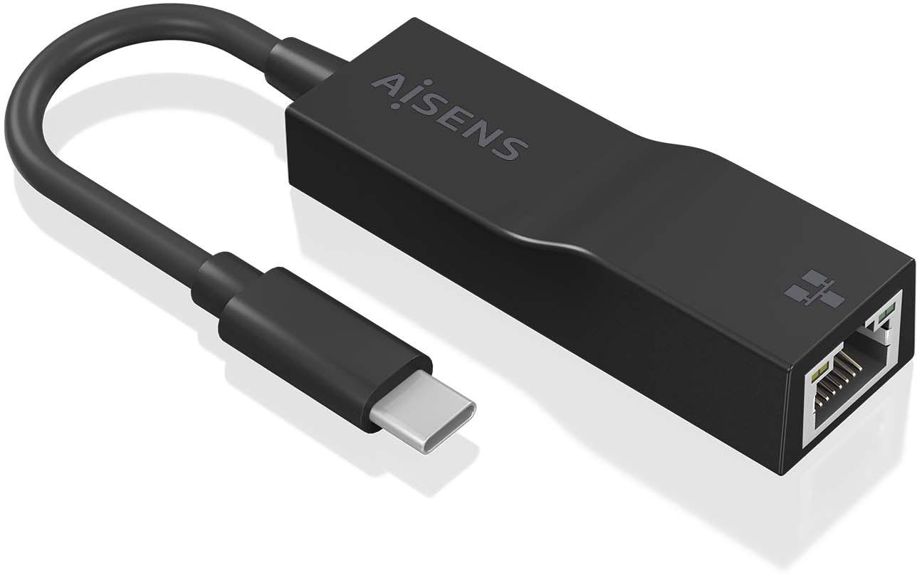 Placa de Rede USB - C Gigabit (Preto) - AISENS