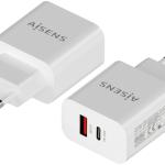 Adaptador de Energia USB - C / USB - A 20W (Branco) - AISENS