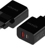 Adaptador de Energia USB - C / USB - A 20W (Preto) - AISENS