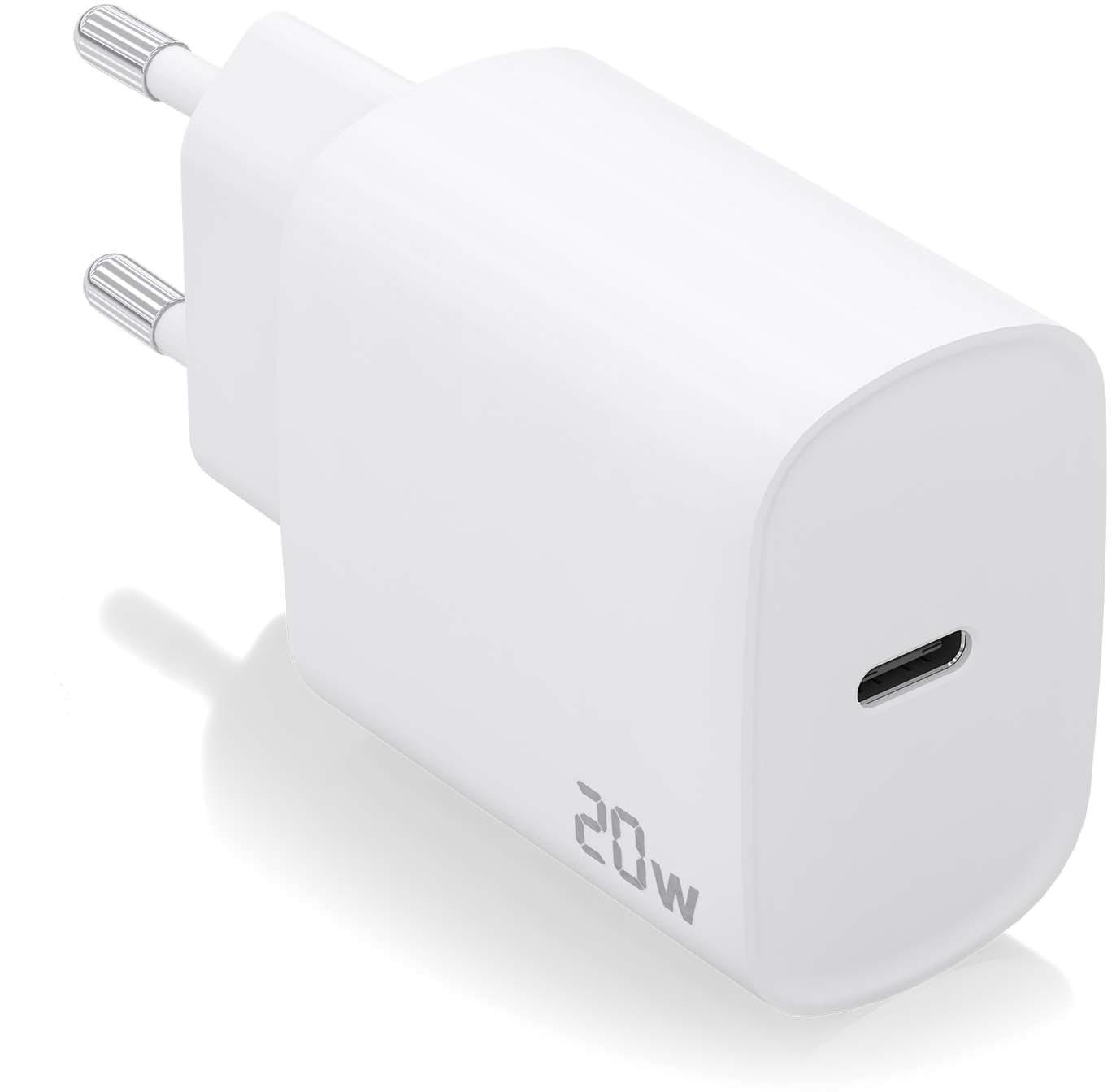 Carregador USB - C PD3.0 20W (Branco) - AISENS