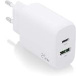 Carregador 25W USBC PD3.0 USB - A QC3.0 (Branco) - AISENS