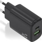 Carregador GaN 20W USB - C PD3.0 QC4.0 (Preto) - AISENS