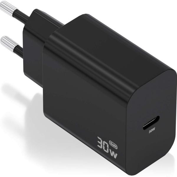 Carregador GaN USB - C 30W PD3.0 (Preto) - AISENS