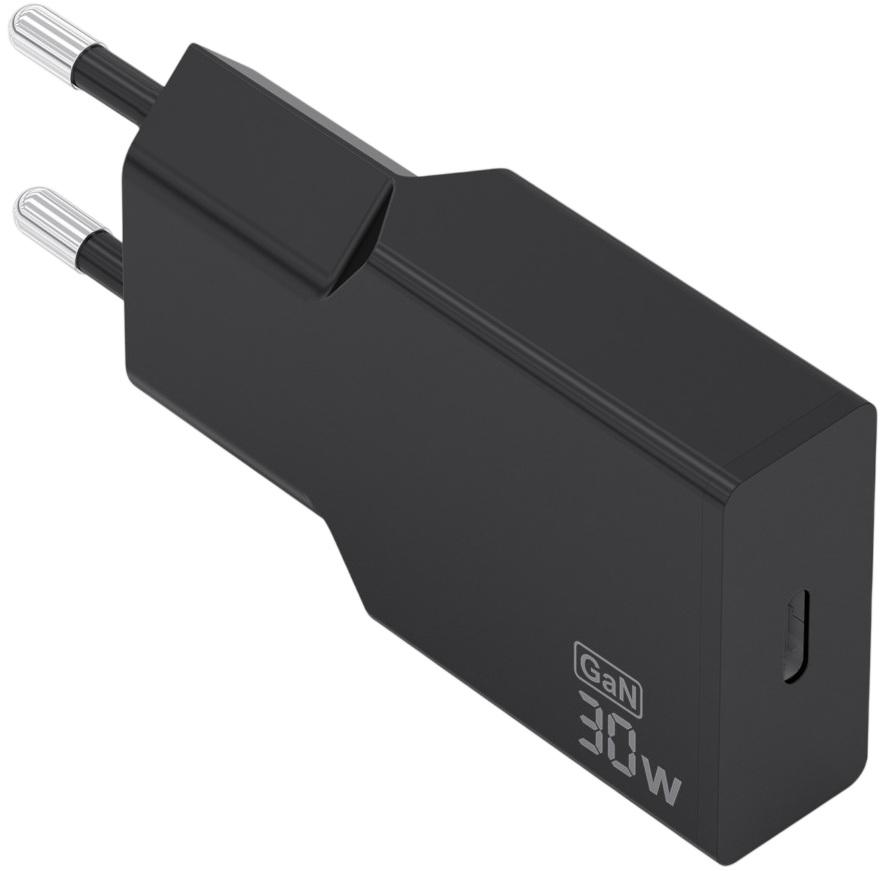 Carregador GaN Ultrafino 30W USB - C PD3.0 (Preto) - AISENS