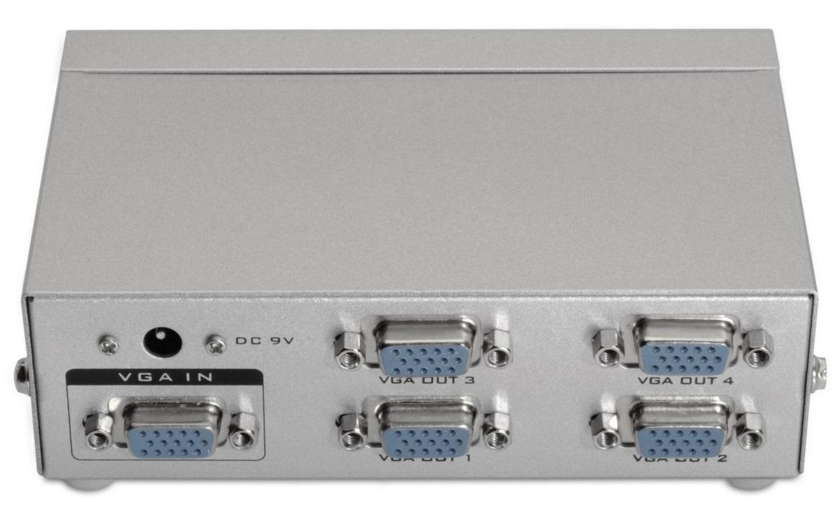 Splitter VGA - 4x VGA WQXGA (Cinzento) - AISENS