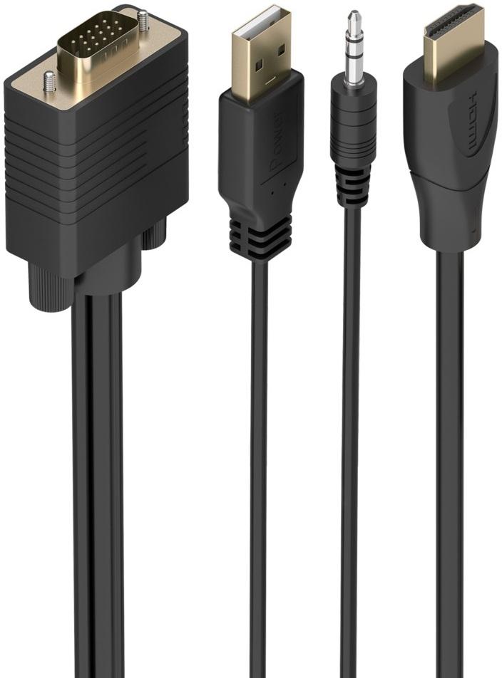 Cabo Conversor HDMI Macho p/ SVGA + Áudio Macho (2 mts) - AISENS