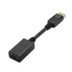 Conversor DisplayPort Macho - HDMI Fêmea (Preto) - AISENS