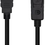 Cabo Conversor Displayport Macho - HDMI Macho (1 metro) - AISENS