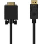 Cabo Conversor Displayport Macho - VGA (D - Sub) Macho (1 metro) - AISENS