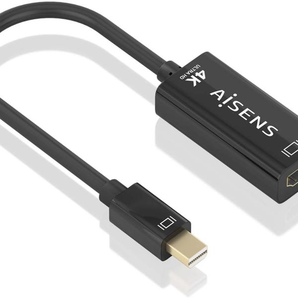 Conversor Mini DP p/ HDMI 4k 60Hz (Preto) - AISENS