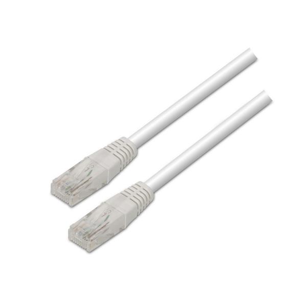 Cabo de Rede RJ45 Cat5e U/UTP Branco (3 mts) - AISENS