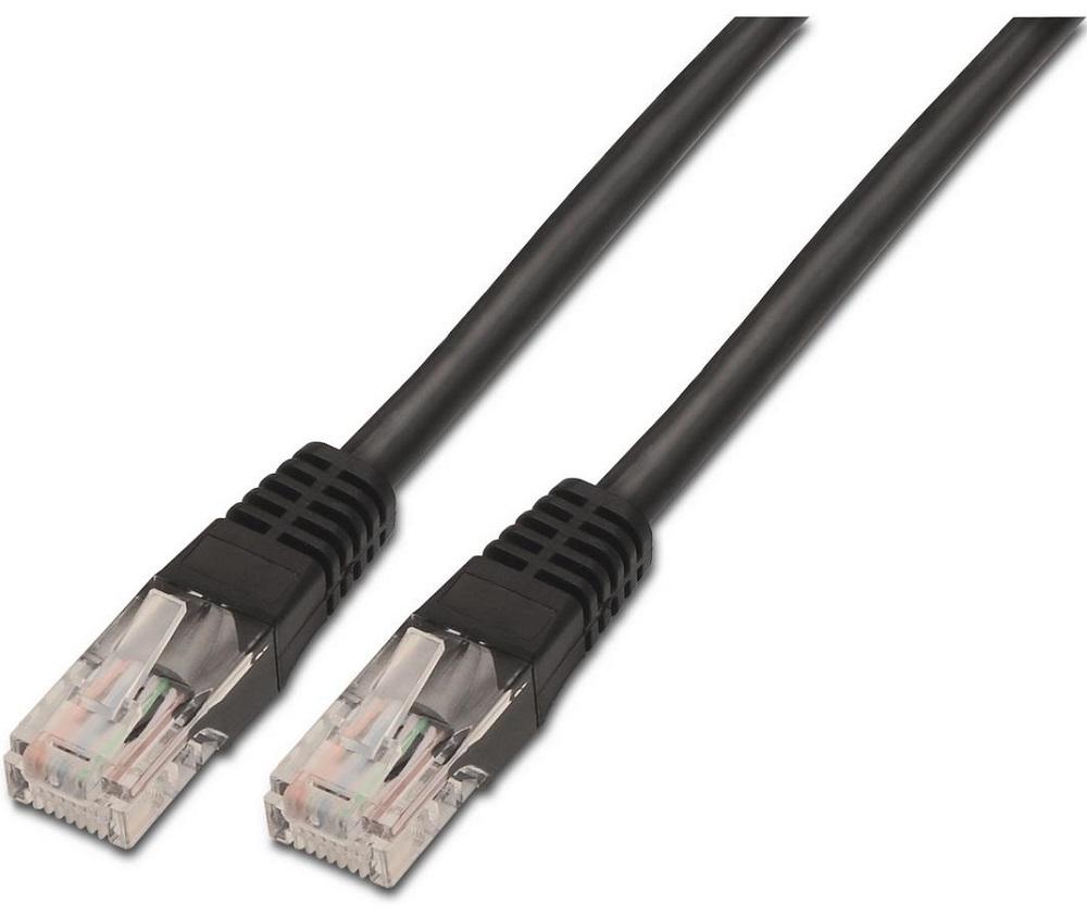 Cabo de Rede RJ45 Cat5e U/UTP Preto (1 metro) - AISENS