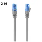 Cabo de Rede Cat.6 RJ45 UTP AWG26 CCA Cinza (2mts) - AISENS